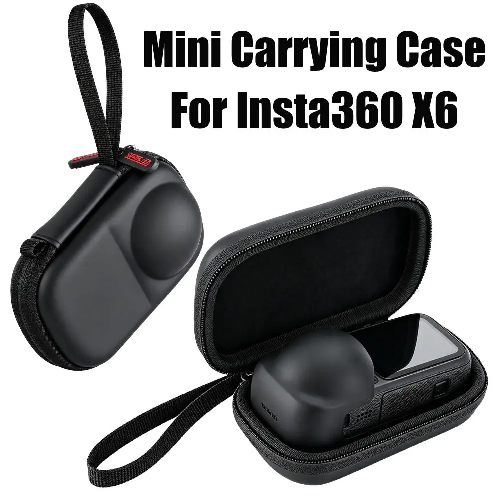 Portable Camera Mini Body Bag Waterproof Dual‑Zipper Storage Bag Lightweight Shockproof Organizer Case for Insta360 X6