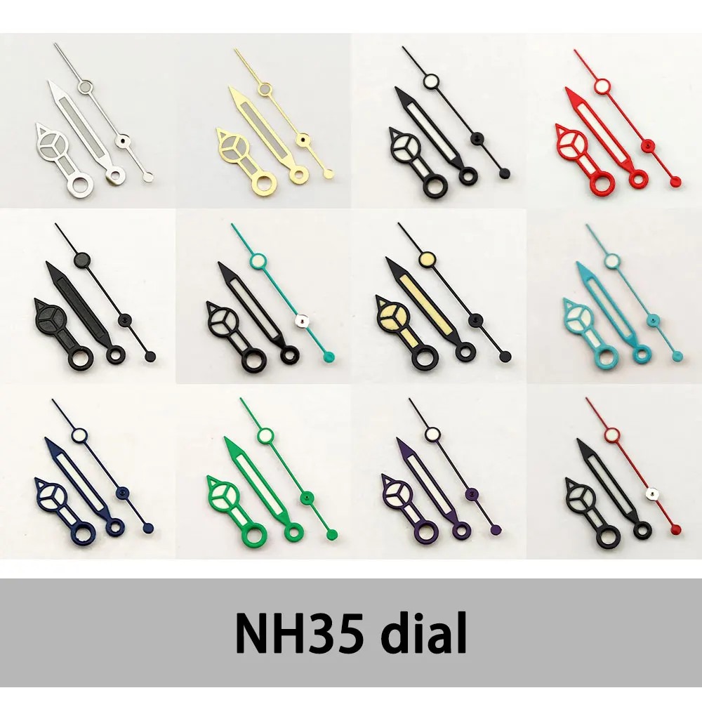 عقارب NH35 يد عالية الجودة فضية وذهبية وذهبية وردية أيدي متعددة الألوان مناسبة لحركات NH35/NH36/7226/7S36/4R35/4R36
