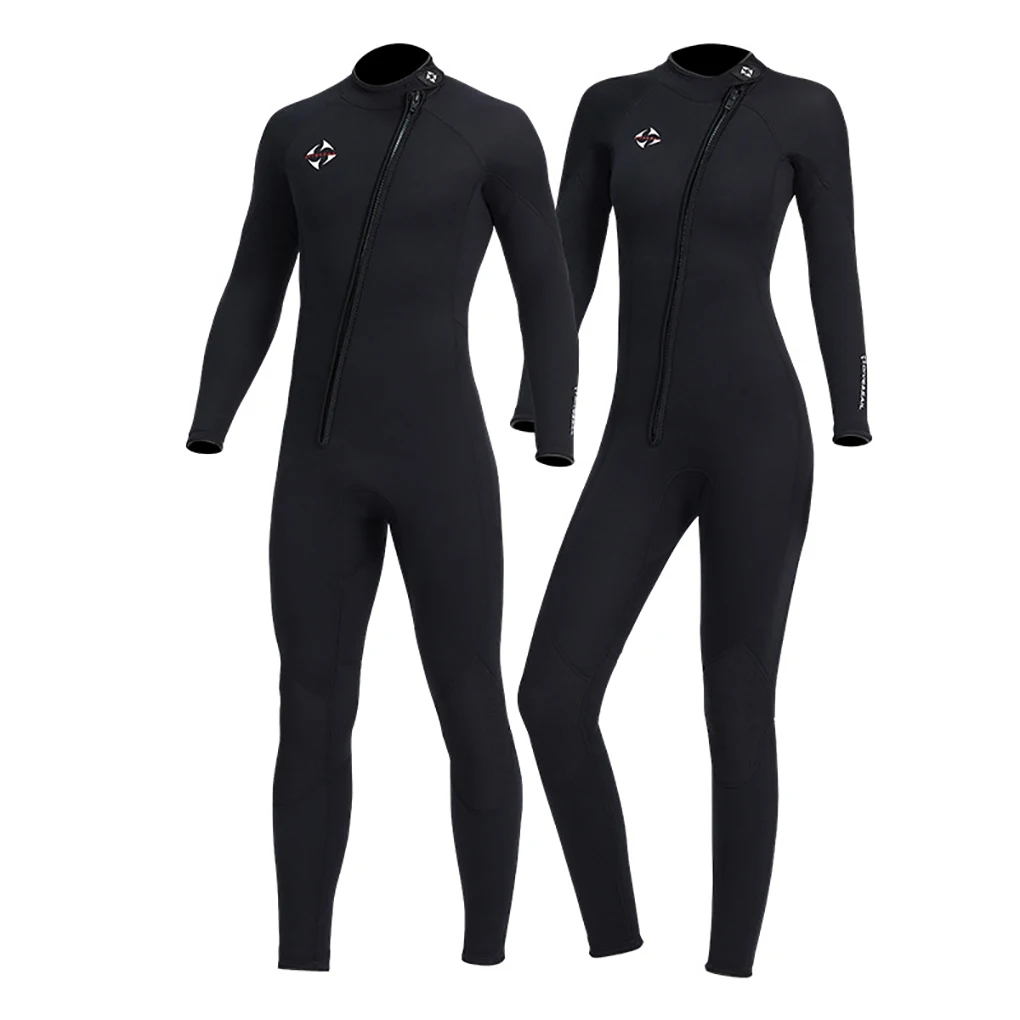 

DIVE SAIL 3MM Wetsuits Diving Suit Long Sleeved Long Pants Full Body Wear-resistant UV-Protection Surf Suit Black 3XL