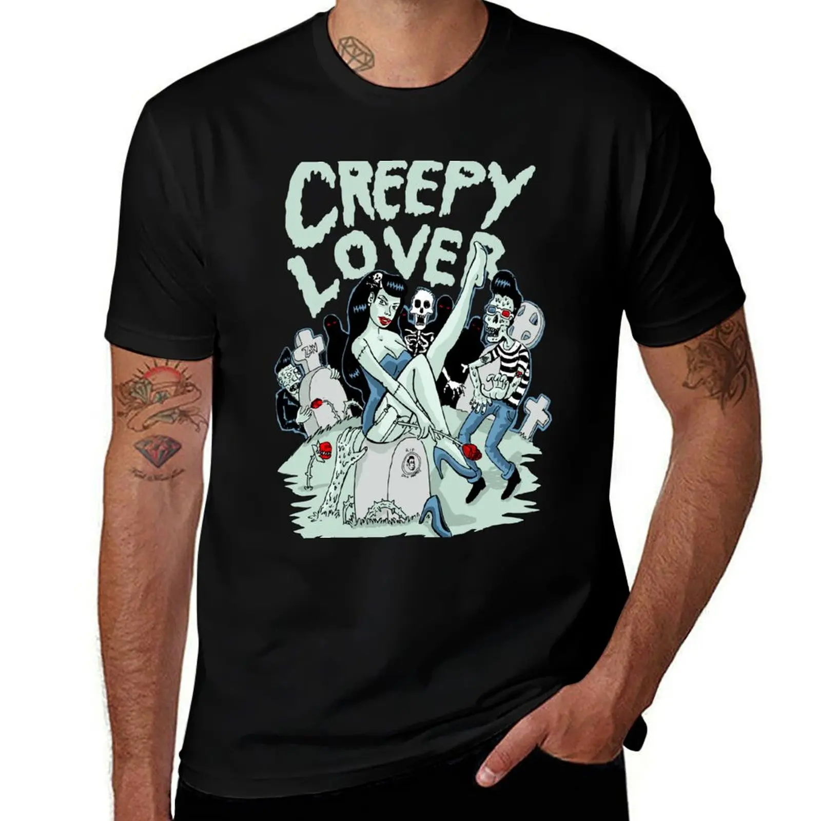 

Creepy lover T-Shirt man t shirts graphic cotton t shirt man graphic t shirts for man T-Shirt