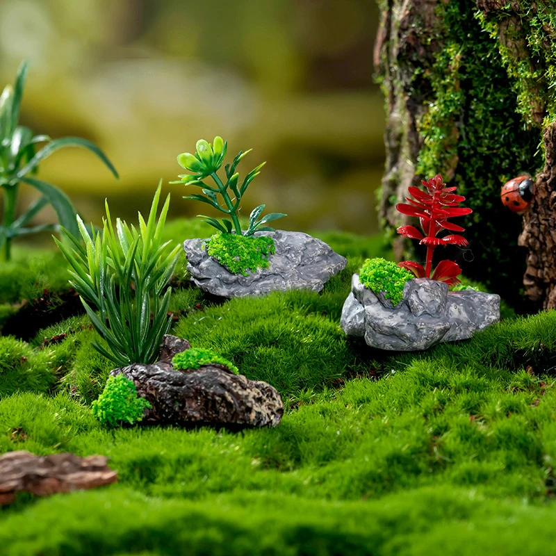 Micro paisagem criativa vaso acolhedor pinho bonsai casa de bonecas decoração de jardinagem decoração de carro desktop pequeno ornamentst