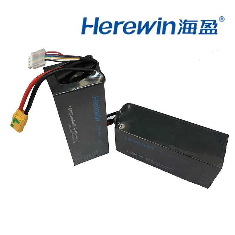 Herewin 16000mah 6S lipo Battery 22.2v 20C shaft battery Agricultural plant protection UAV 