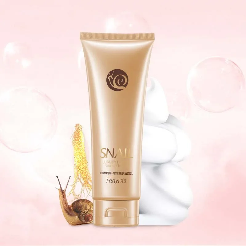 Red Ginseng Snail Cleanser 100g Hydrating Moisturizing Foam Cleanser Skin Care Products