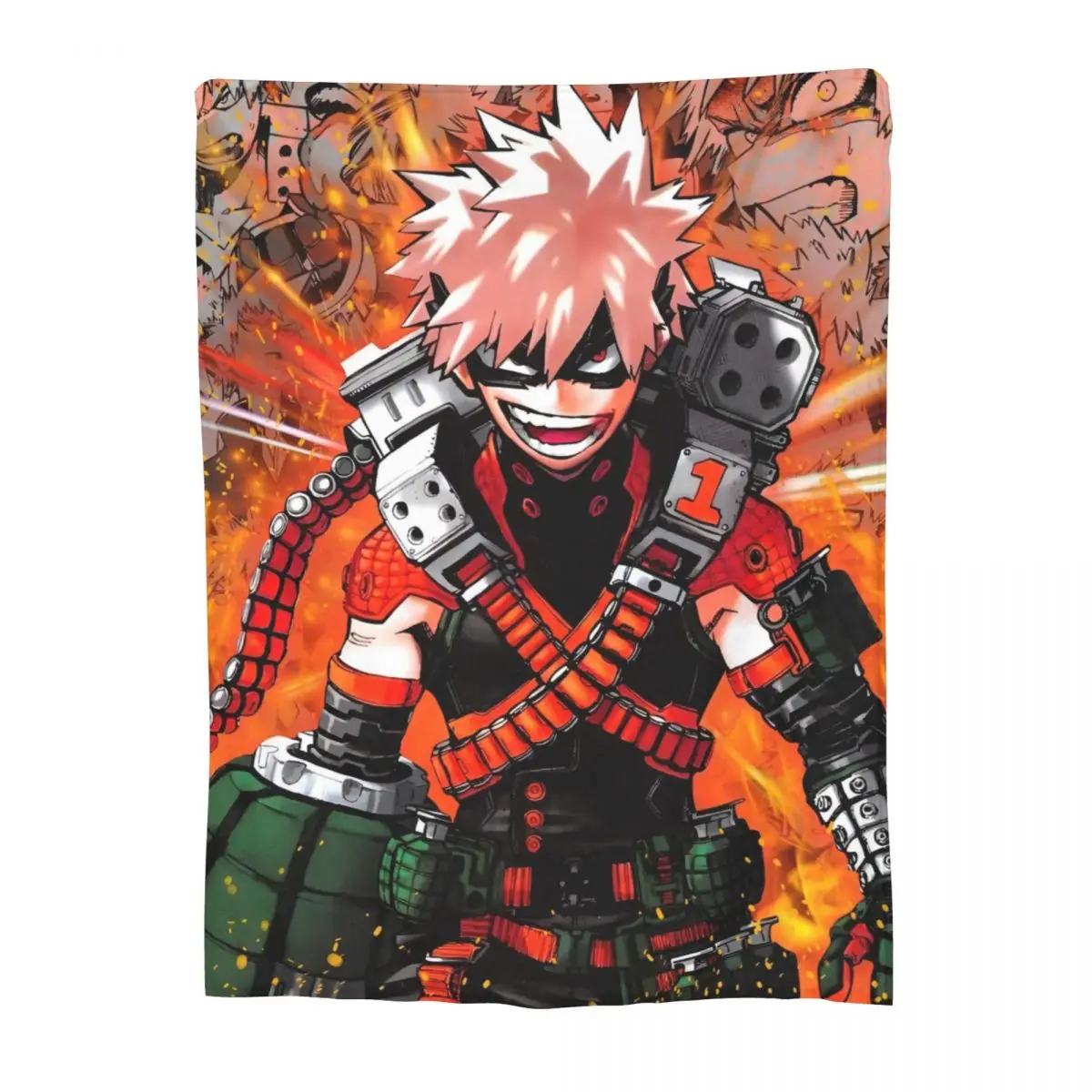 My Hero Academia Blanket Anime Plush Awesome Warm Throw Blanket for Chair Covering Sofa Textile Decor