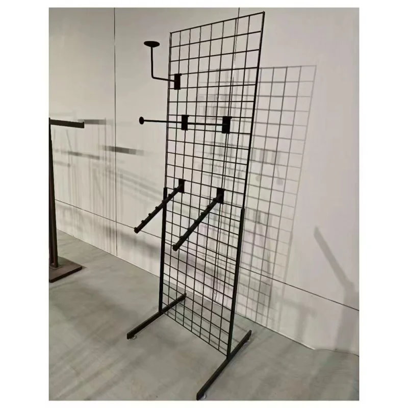 custom.King Iron Factory Custom Store Fixture Metal Powder Coated Floor Sport Baseball Cap Display Rack