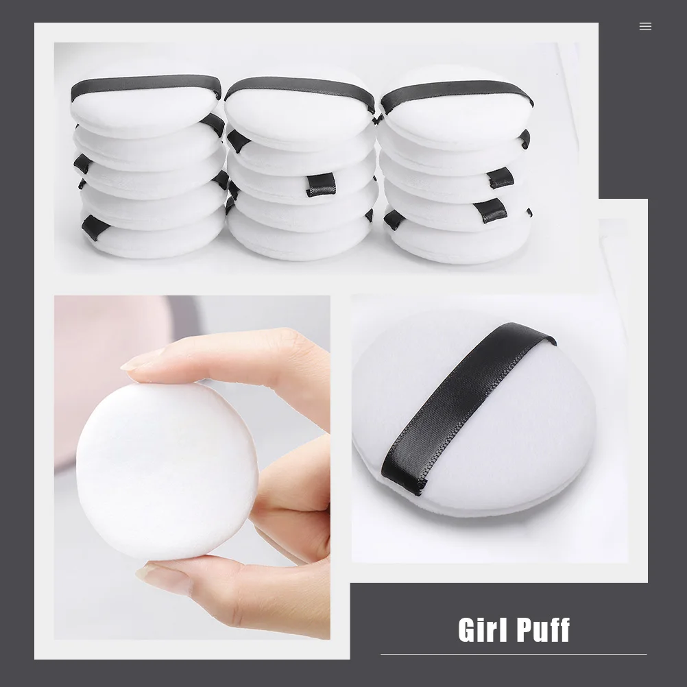 20 stuks massaal poeder make-up mini vrouwen losse meisje bladerdeeg gezicht cosmetica salon cosmetica bladerdeeg thuis