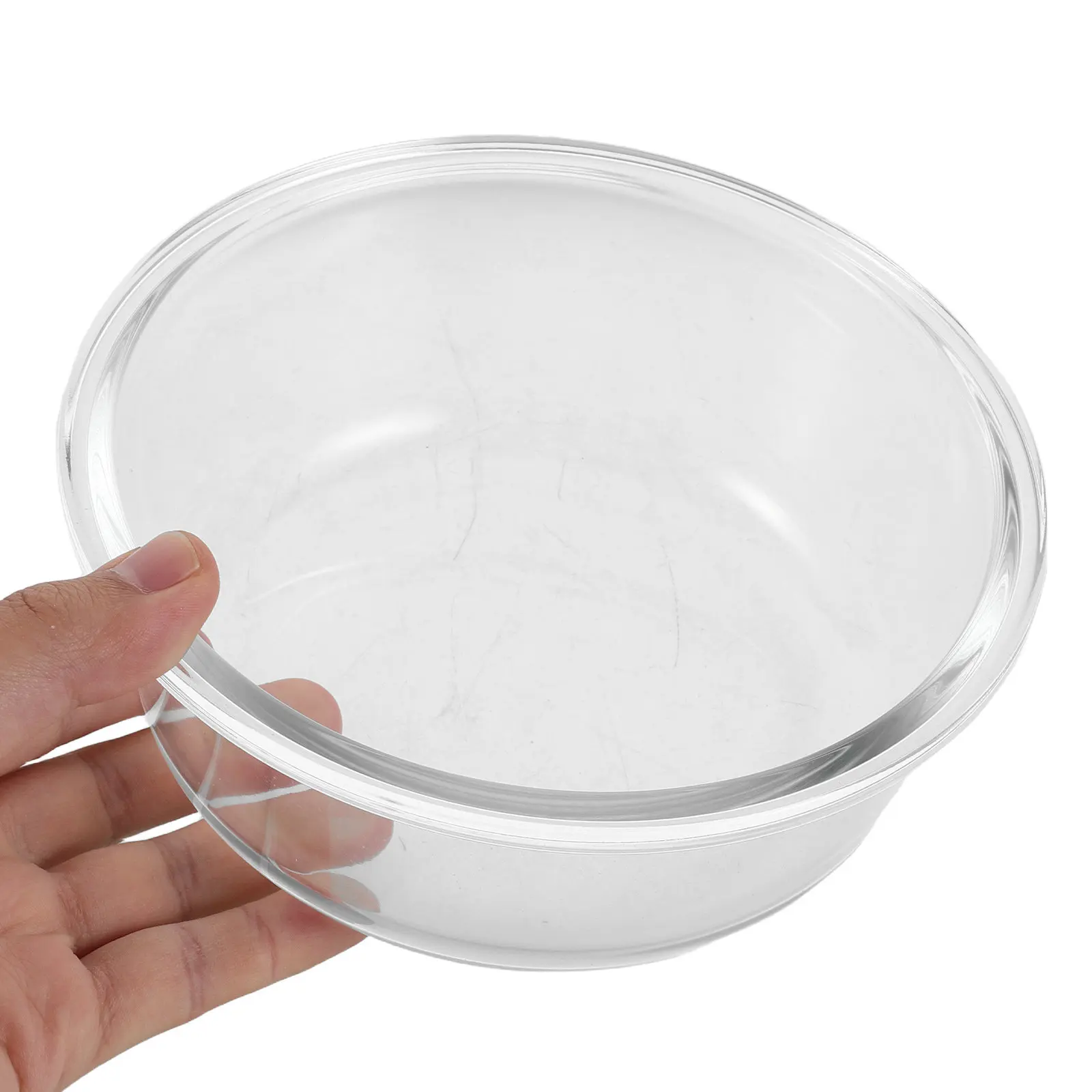 Glass Pie Dish Deep Round Bowl 400Ml for Baking Oven Air Fryer Microwave Heat Resistant Cheese Rice Bakeware Transparent