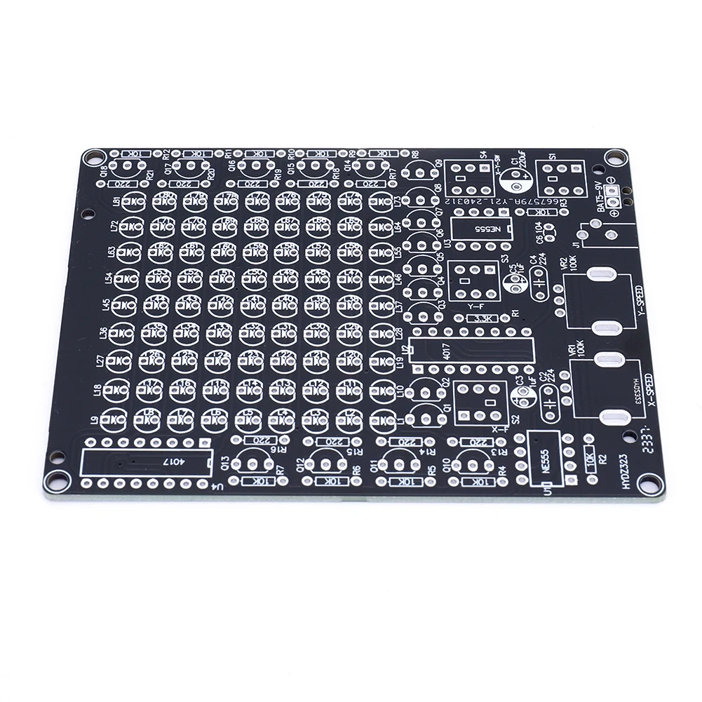 CHA-81 DIY LED Electronic Kit USB/Battery Power Supply 9x9 Dot Matrix Board for School Students STEM Teaching