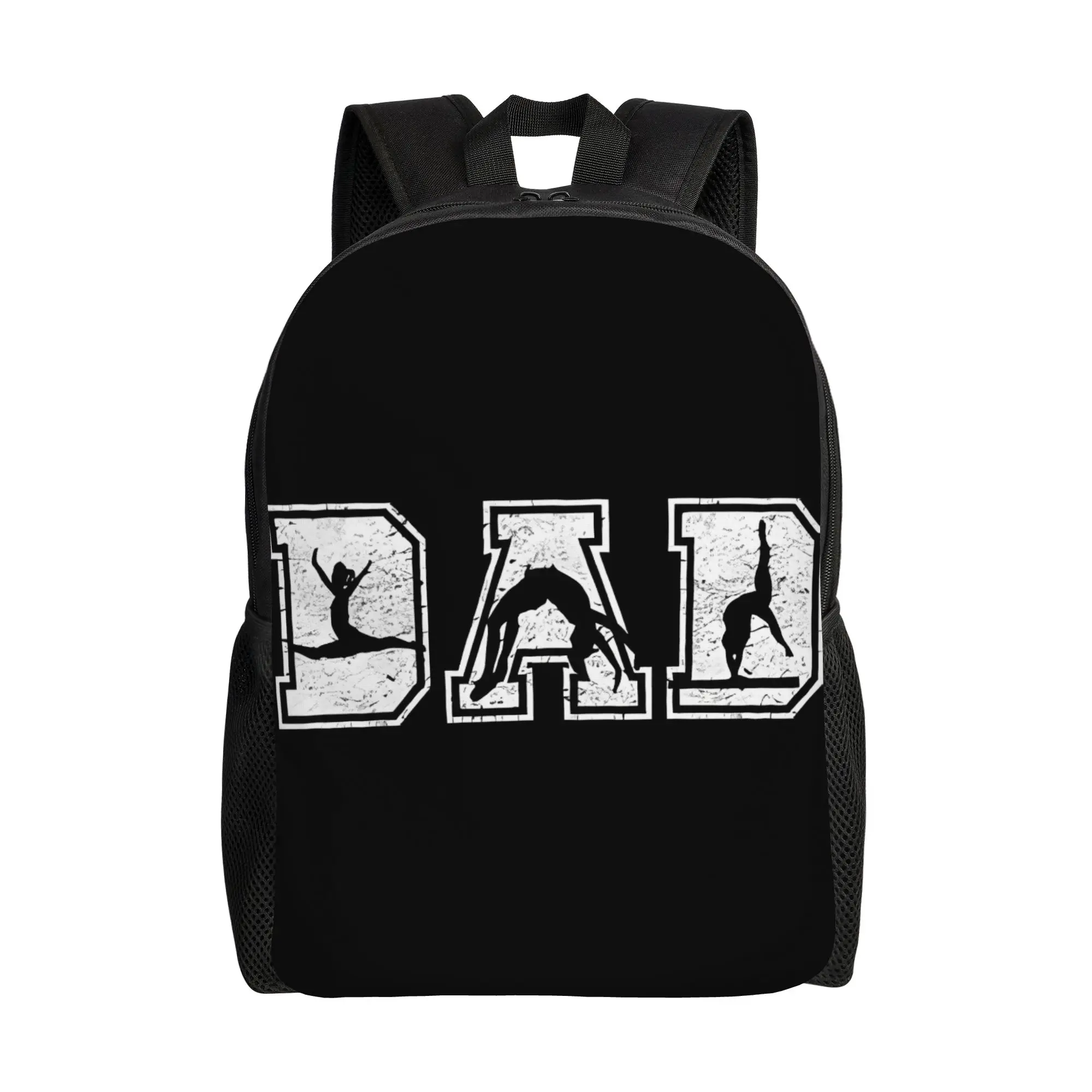 Gymnastics Dad  Fathers Day Schoolbag Men Sporty Daily mochila Large Capacity Laptop Bag Back To School Season