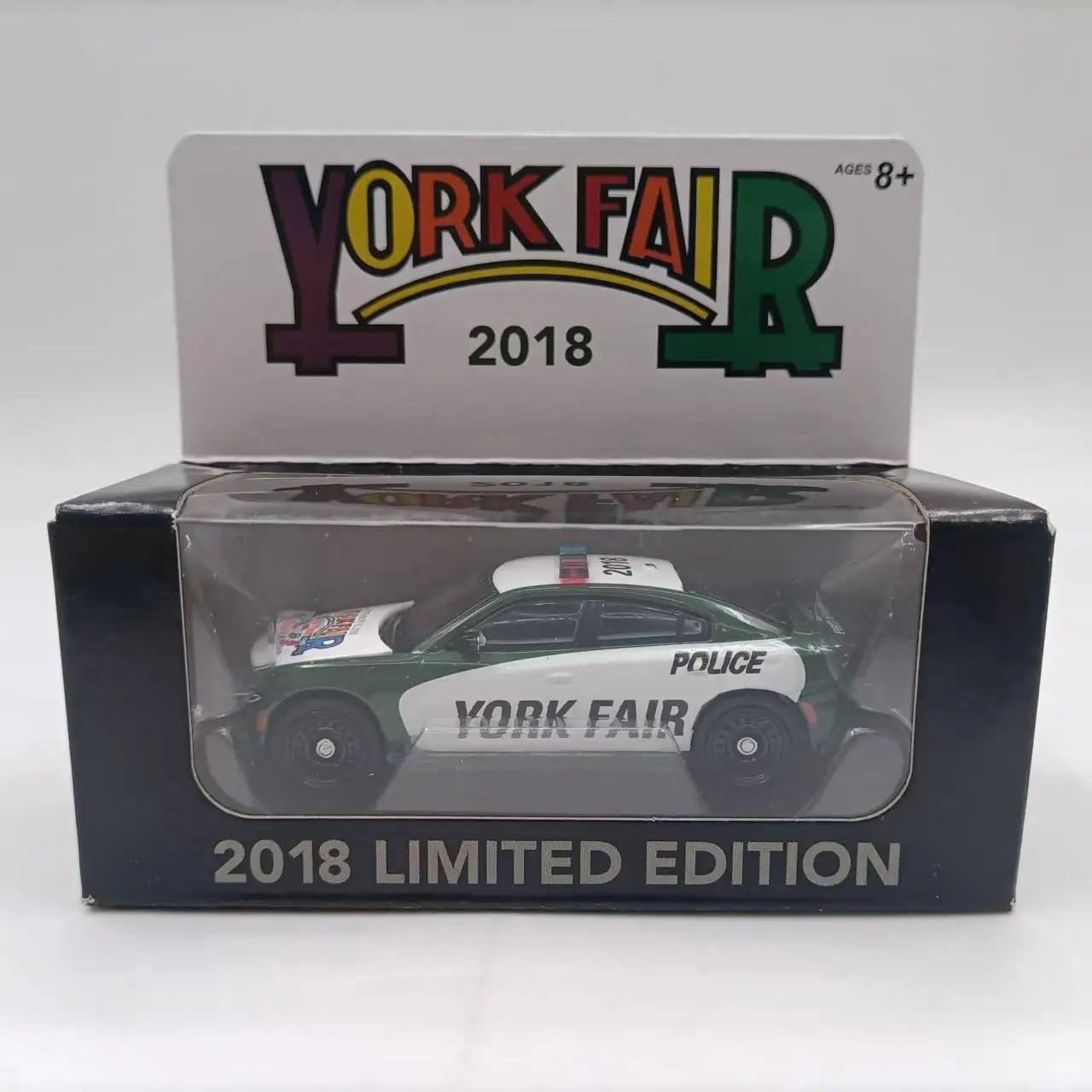 1:64 2018 إصدار محدود زخرفة نهائية جديدة لسيارة الشرطة نموذج سيارة محاكاة سبيكة