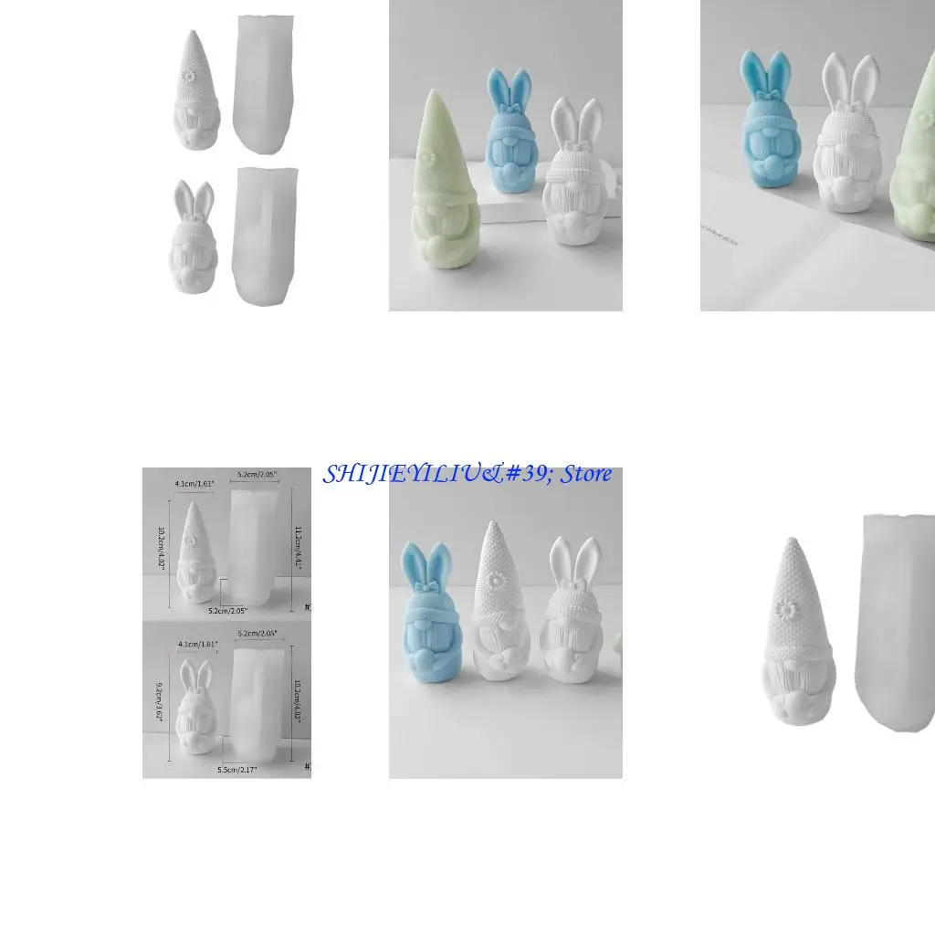 

E21F Пасхальный кролик эпоксидный кастинг для рождественской вечеринки украшения декор ароматерапия ароматерапия
