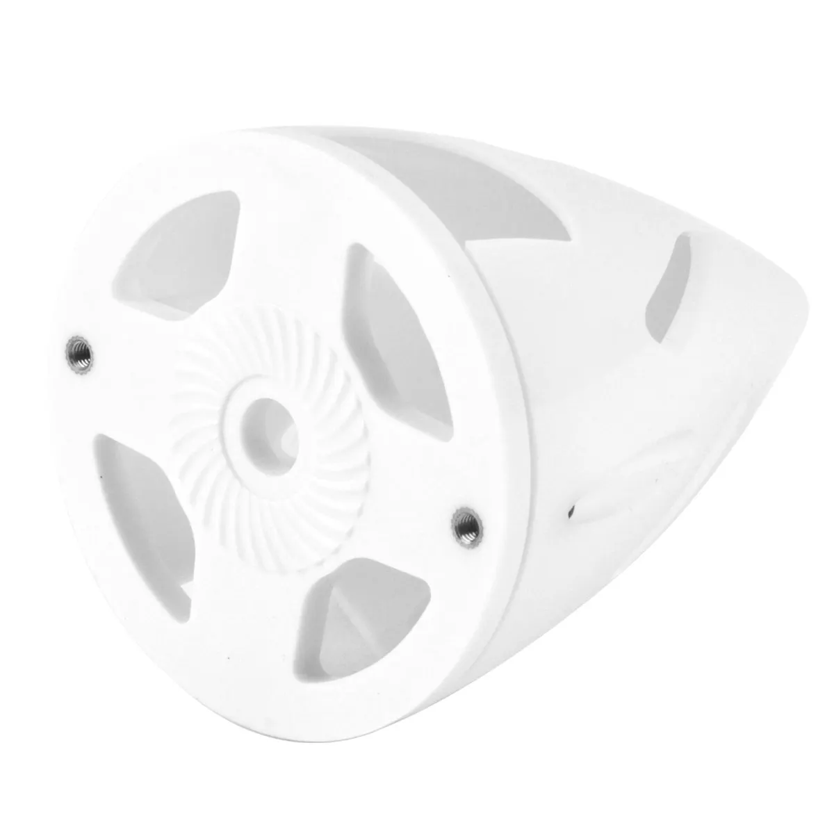 Cubierta de hélice de cono hueco de plástico blanco puntiagudo Spinner de 2,5 pulgadas 2 aberturas para modelo de avión RC