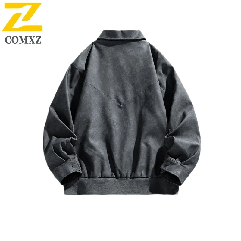 

Мужская винтажная бейсбольная байкерская куртка, потертое пальто из искусственной кожи, водонепроницаемое, ветрозащитное, большого размера, уличная одежда для пилота, верхняя одежда для мотоцикла