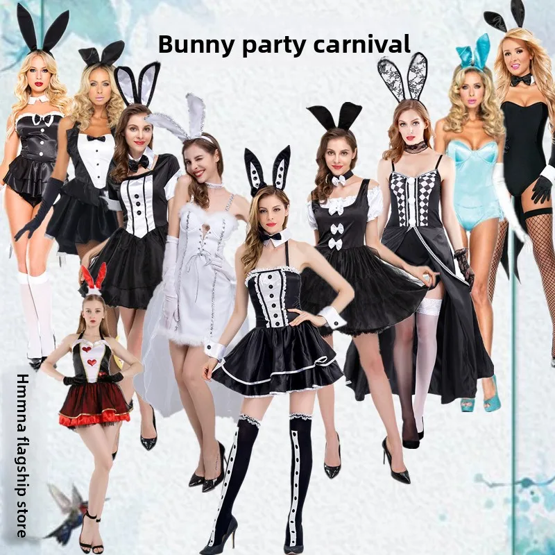 

Хэллоуин Косплей Костюм Кролика Сценический Костюм Джаз Танцевальный Бар orm Fem Кролик Наряд Традиционный Китайский Этни...