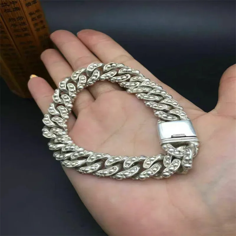Fashion Tibetan Silver String Bracelet Exquisite Workmanship Bangles Charm Jewelry Unisex Personality Gift