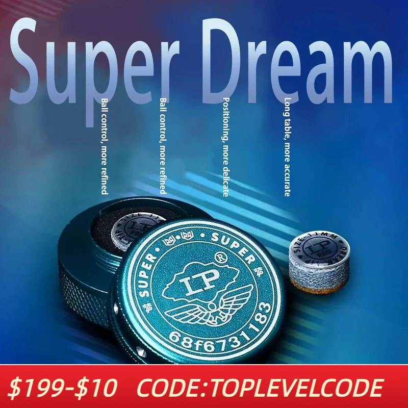 

Оригинальный LP бильярдный кий Super Dream Tip, технологическая прокладка, наконечник для бильярда, профессиональные прочные аксессуары для бильярда