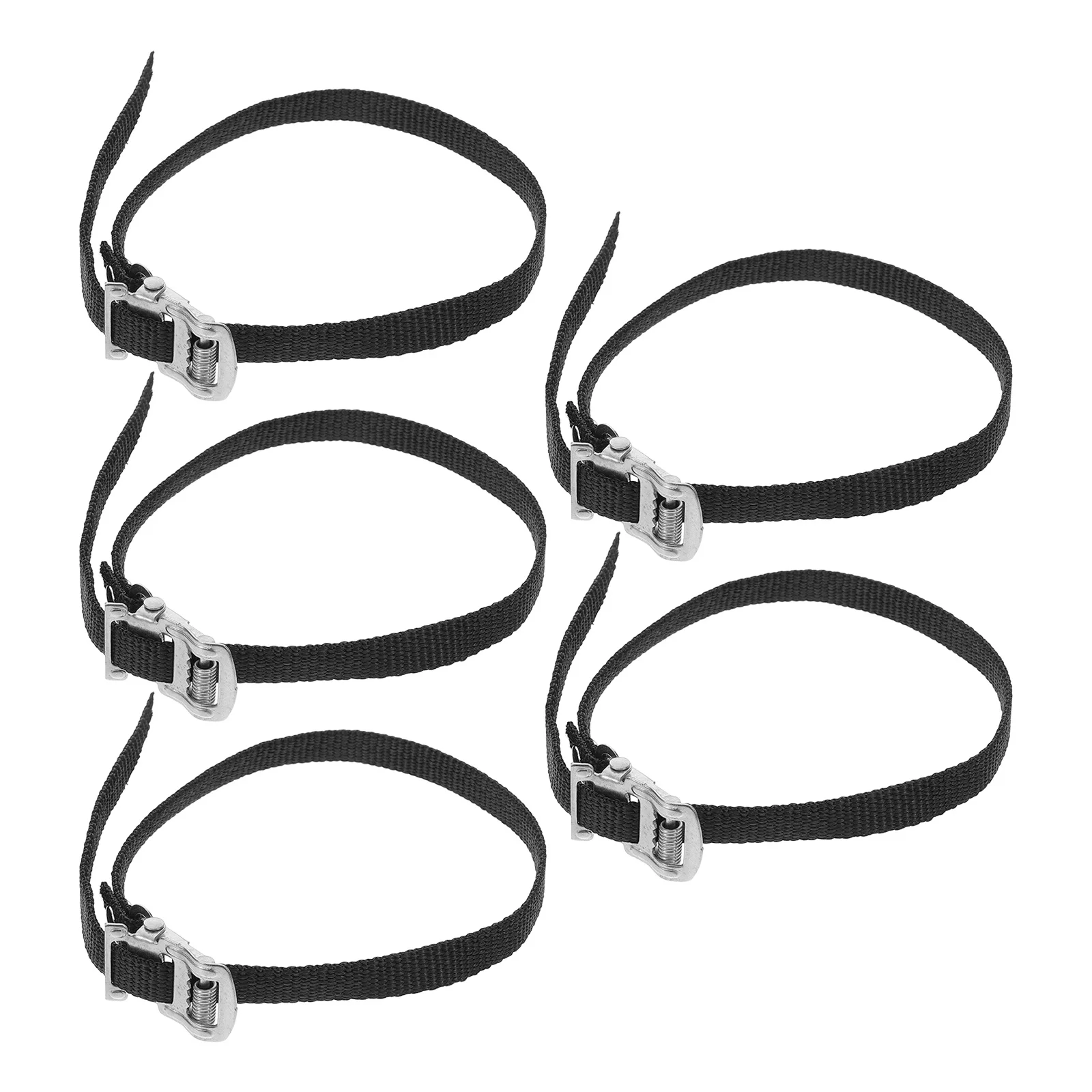 

5Pcs Universal Bike Pedal Straps Adjustable Cycling Footrest Straps for Home Gym Class Training Accessories Bike Pedal Belts
