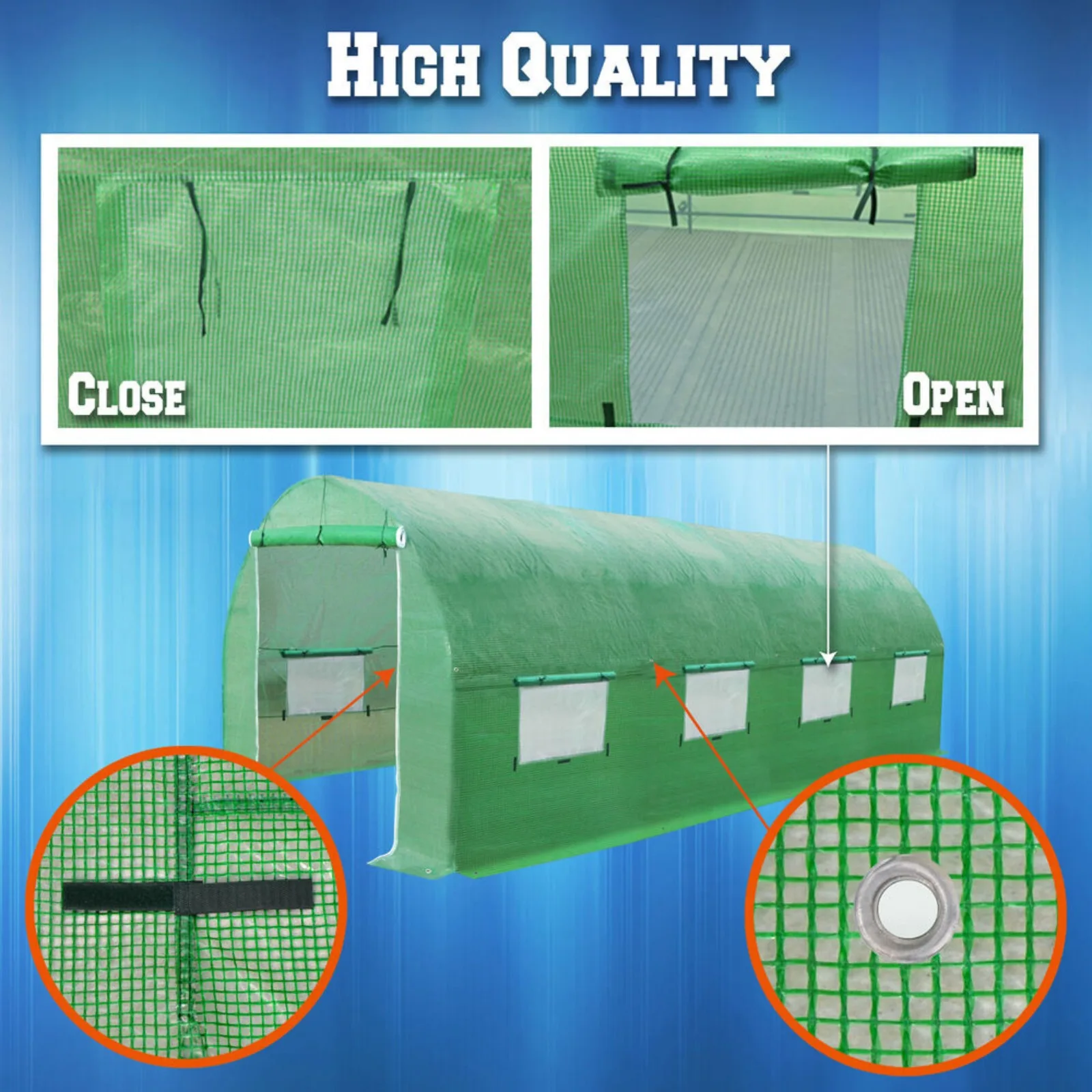 20'X10'X7', 12'X7'X7', 10'X7'X6'  Green House Replacement COVER ONLY United States