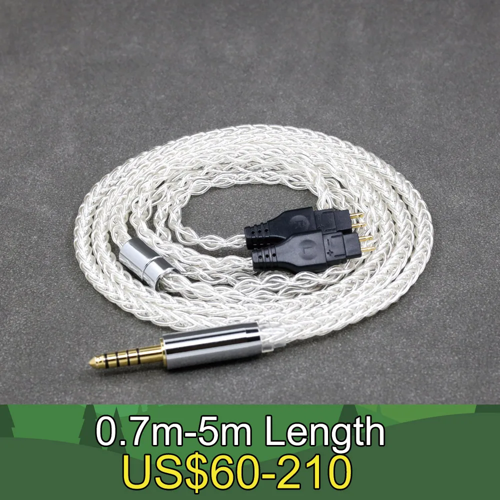 8 Core 99% 7n Pure Silver Palladium Earphone Cable For Sennheiser HD580 HD600 HD650 HDxxx HD660S HD58x HD6xx LN008401