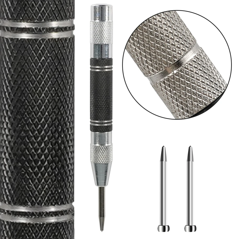 Imagem -04 - Perfurador Central Automático Super Forte Posicionamento Mola Carregada Marcador Ajustável Madeira Vidro Imprensa Dent Broca de Metal