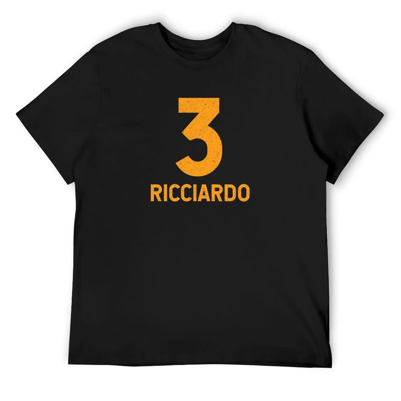 

Ricciardo 3 retro style logo, with grunge texture T-Shirt man t shirt shirts graphic T-shirt men
