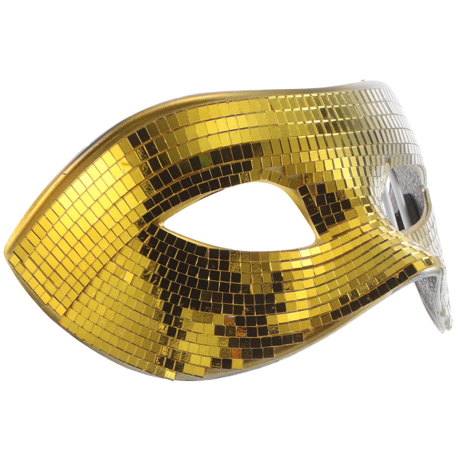 

Glitter Disco Mask Shiny Mirror Face Cover for Masquerade Party Halloween Ball Women Men Fancy Costume Event Mardi Gras Night
