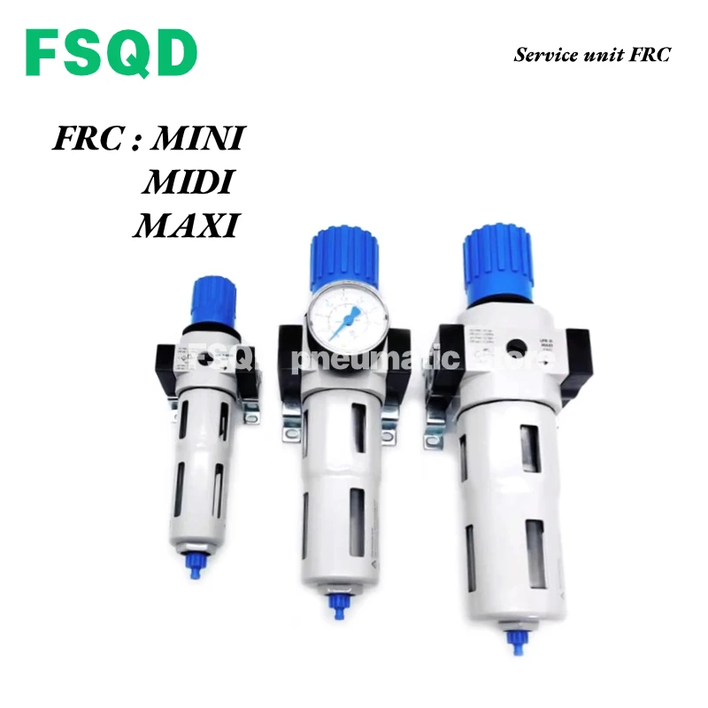 

FRC-1/8 1/4 3/8-MINI FRC-3/8 1/2 3/4-MIDI FRC-1/2 3/4 Сервисный блок 1-MAXI Пневматический инструмент серии FRC