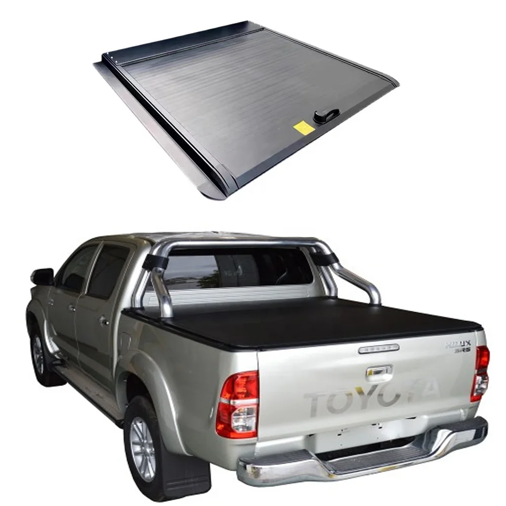 

High Quality Retractable Foldable Pickup Truck Tonneau Cover for tacoma 2017 Accessories