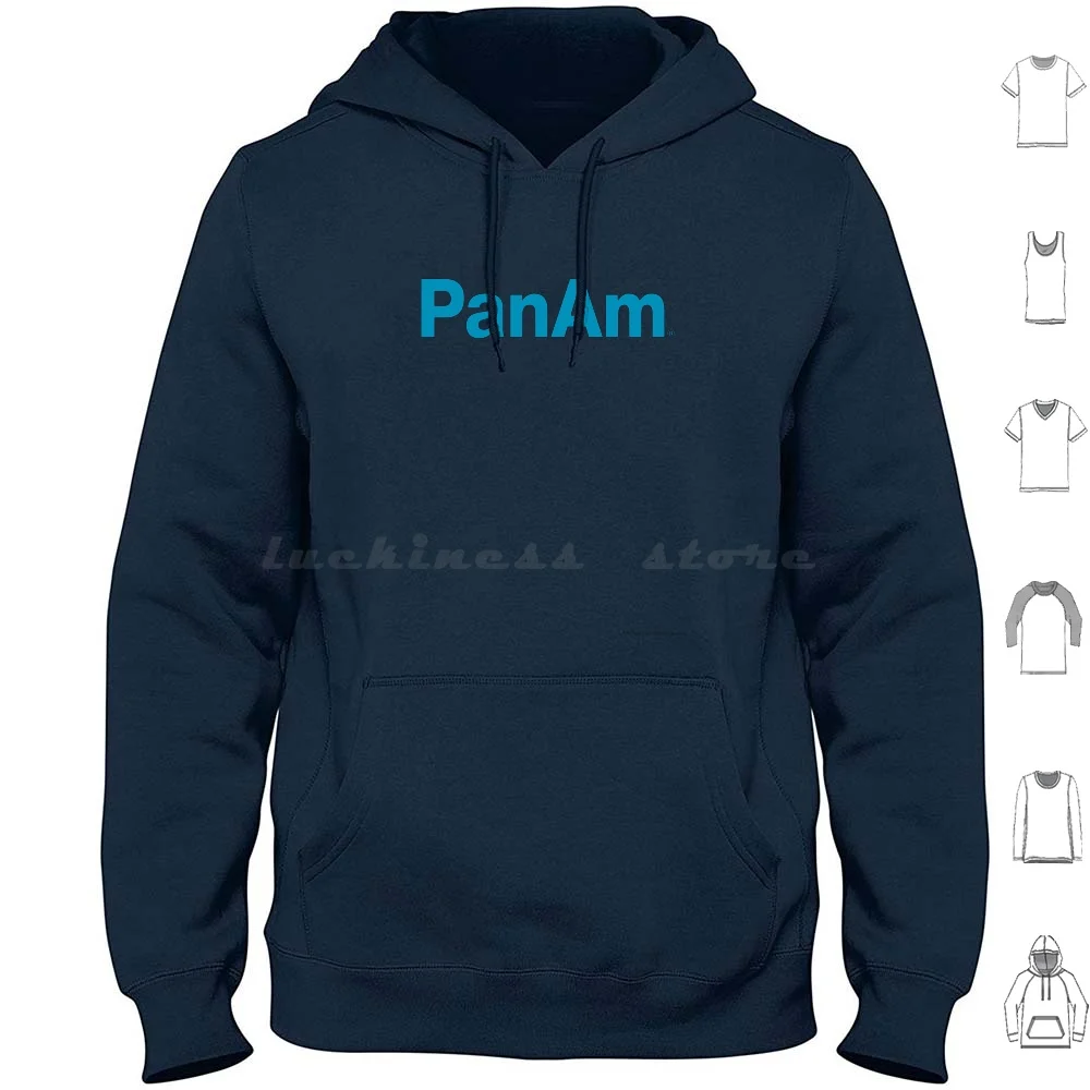 Pan Am Mid 1960S Workmark Hoodies Long Sleeve Pan Am Panam Vintage Travel Pan American World Airways Pan American