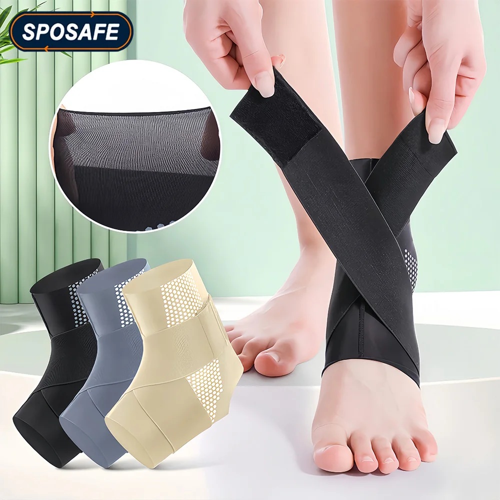 1Pcs Sport Protective Gear Ankle Support Basketball Bandage Ankle Brace Breathable Ankle Compression Support - Men Women Running