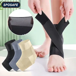 1 pz Sport equipaggiamento protettivo supporto per caviglia fasciatura da basket cavigliera supporto per compressione caviglia traspirante-uomo donna Running