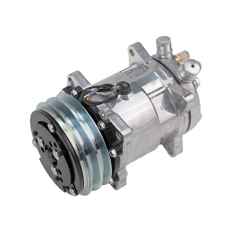 5H14 508 Compressor 2 pk 12V 24V Tractor Excavator Heavy Duty Truck Car A/C Air Conditioning Compressor