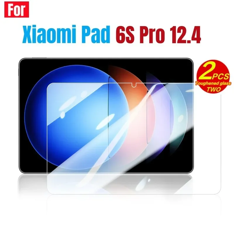 Protector de pantalla de vidrio templado para Xiaomi Pad 6S Pro 12,4 película protectora para Mi Pad 6S Pro 12,4 pulgadas película protectora sin burbujas