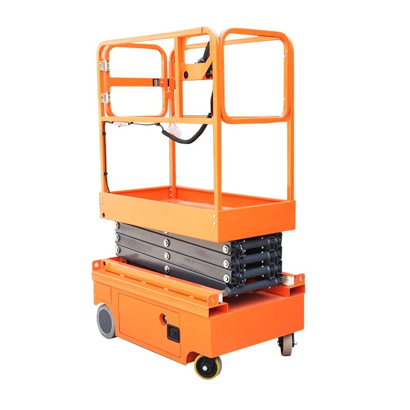 300kg 6M Mini Scissor Lift Hydraulic Platform Lift Electric Drive Mobile Scissor Table Lift for Sale