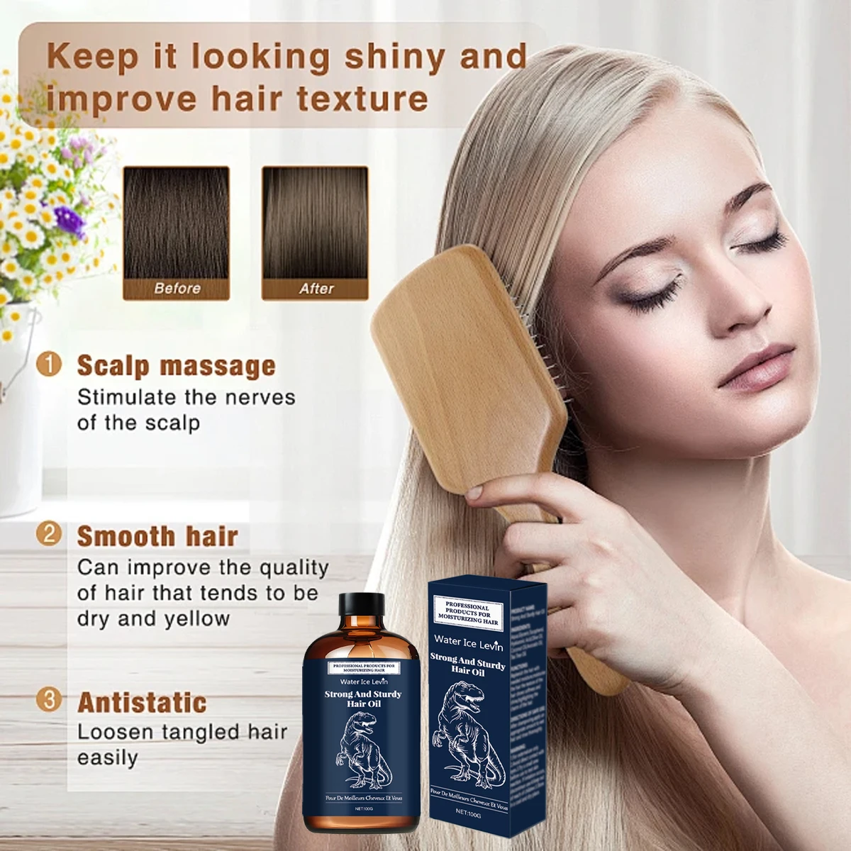 Strong & Sturdy Hair Oil with  - огляд і ціна Hair Care Olive Oil