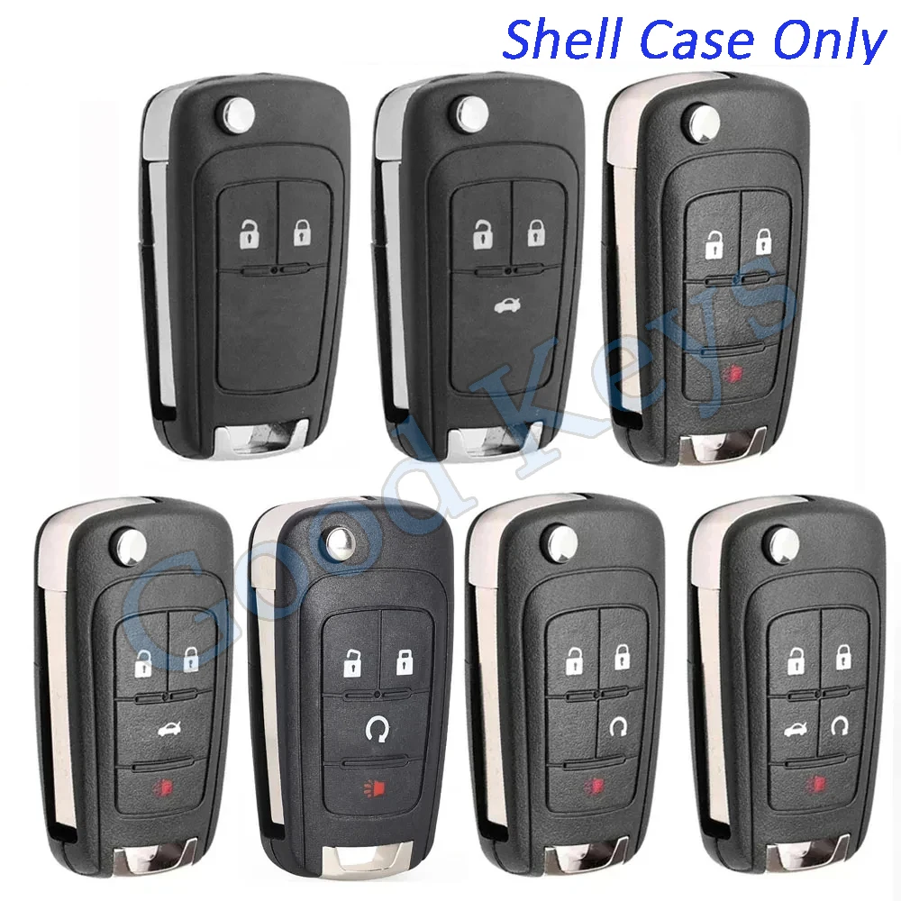 2 Remote Key Shell Case Fob for Opel Vauxhall Insignia Astra Zafira for Chevrolet Cruze Impala Malibu Sonic Trax for Buick