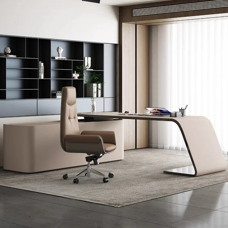 Italian minimalist corner desk home study desktop computer desk premium sense