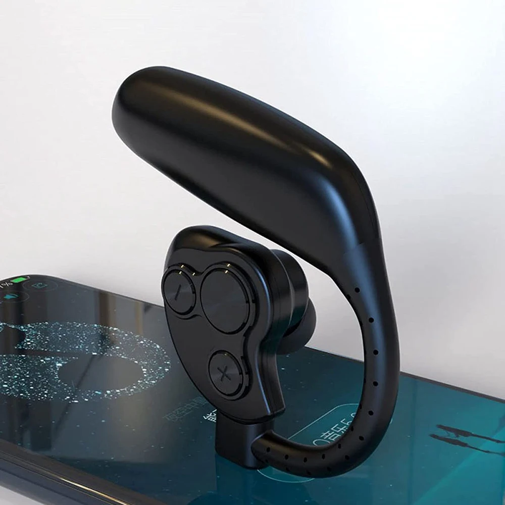 Unilateral Hanging over Ear Bluetooth Wireless Headphones for Work Training