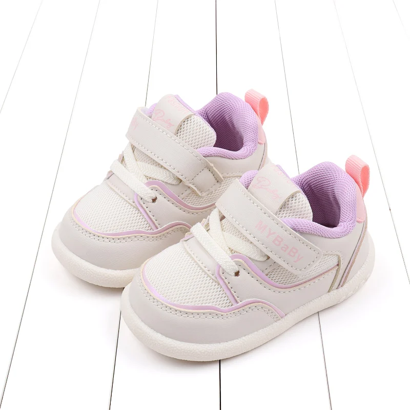 Baby Boys Girls Mesh Breathable Board Shoes Soft Bottom Anti-slip Baby Walking Shoes