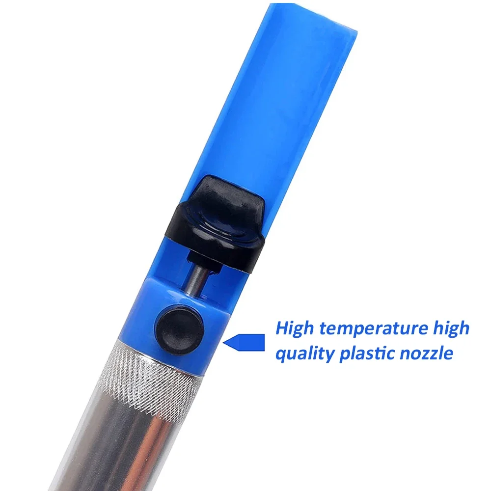 Aluminium Desoldering Suction Pump Tool Solder Sucker Suction Tin Pen Removal Device Blue Vacuum Soldering Iron Desolder