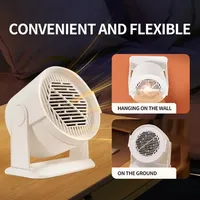 Heating and Cooling Small Heater Home Bedroom Dormitory Office Energy Saving Safety Quiet Rotating Shaking Head Electric Heater
