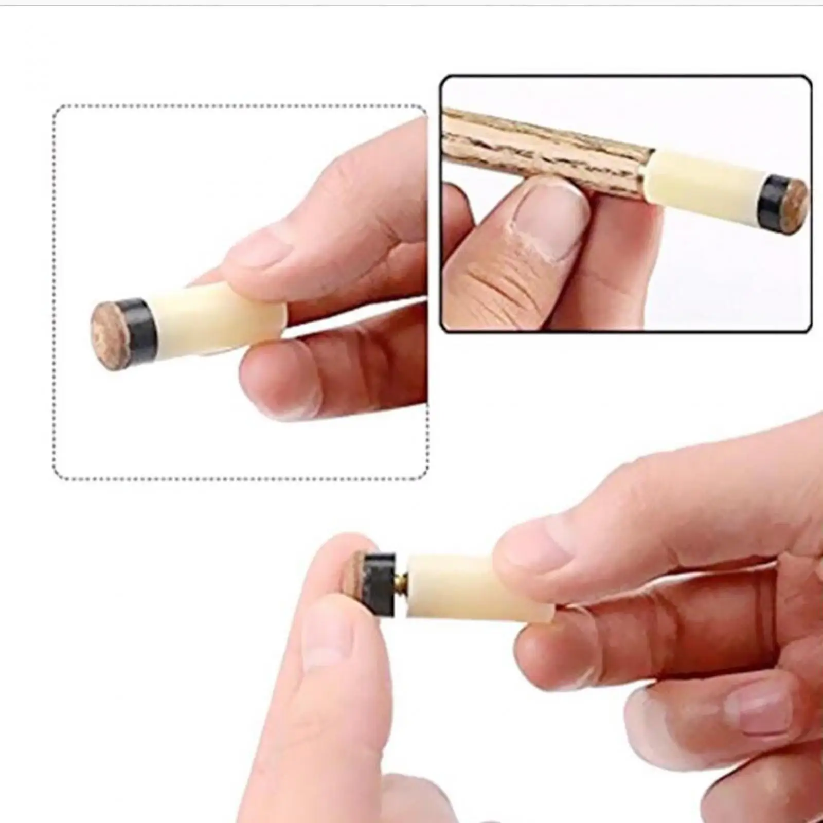 

10x Durable Billiard Cue Sticks Ferrules Billiards Sticks Pool Cue Ferrules