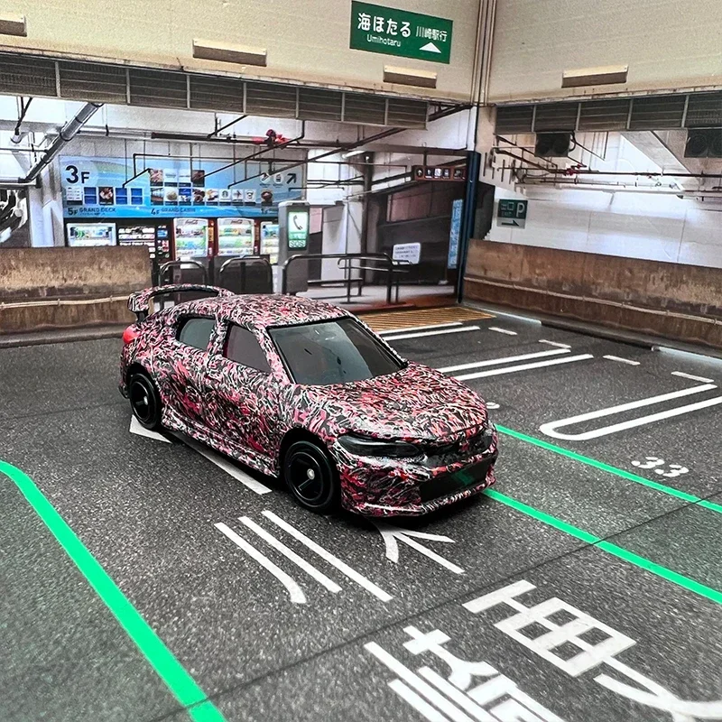 

1:64 TOMY Honda CIVIC TYPE-R 2022, легкосплавный автомобиль, литье под давлением и игрушечный транспорт, модель автомобиля, миниатюрная масштабная модель автомобиля