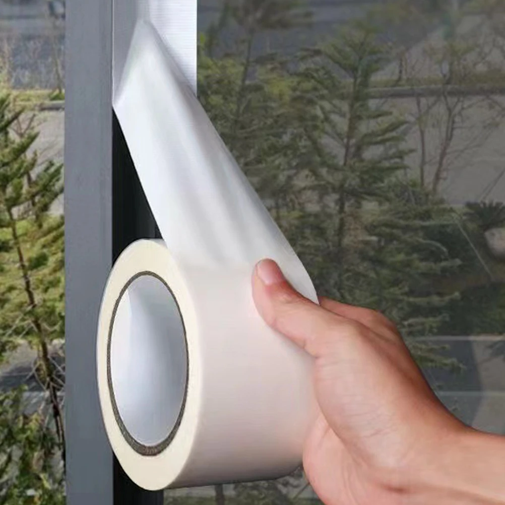 2 Rolls Windproof Tape Window Glue Duct Heavy Duty Waterproof Windowsill Sealing Carpet