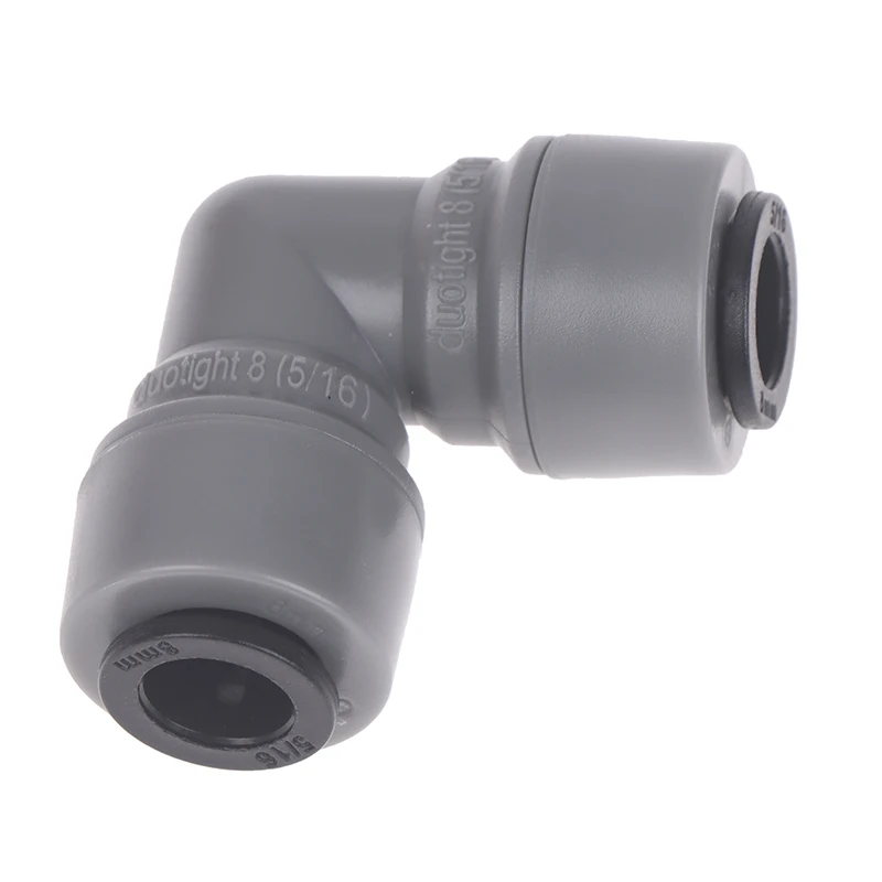 Para KegLand conector de manguera de tubo rápido de plástico Unión de empuje para conectar 8/6,35mm x 8mm codo de tornillo junta de empuje