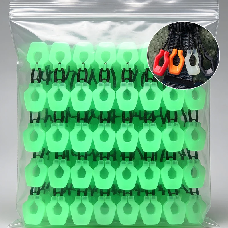 Outdoor Luminous Zipper Pullers Convenient Zipper Extension Backpack Jacket Zippers Accessory Tent Zipper Pull Slider Head Tool