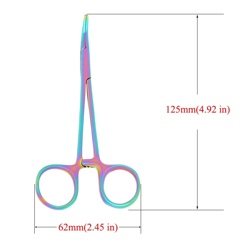 12.5cm New Animals Straight Curved Trauma Shears Pet Hemostat Forceps Dog Grooming Surgical Scissors Pet Cat Clamps D0001A