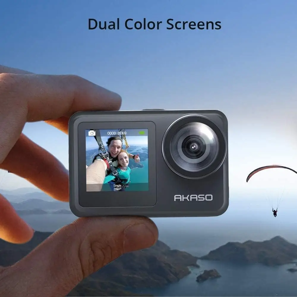 Brave 7 LE 4K30FPS 20MP WiFi Touch Screen Action Camera EIS 2.0 Zoom Remote Control 131 Feet 2X 1350mAh Batteries Supports