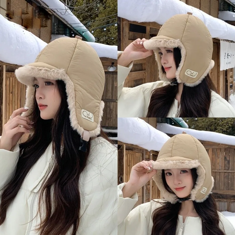 

New Warm Pilot's Hat Windproof Coldproof Lei Feng Hat Pullover Cap Autumn and Winter