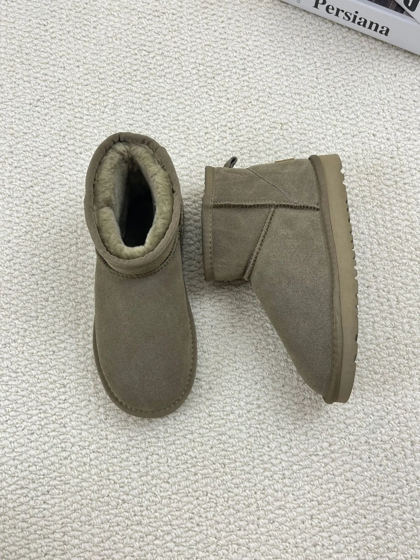 2027 Neue Winter-Schneestiefel Damen Dünne Sohle Hohe Absätze Damen-Knöchelstiefel Luxus-Designer Klassische Ultra-Mini-Fellstiefel – Detail 3